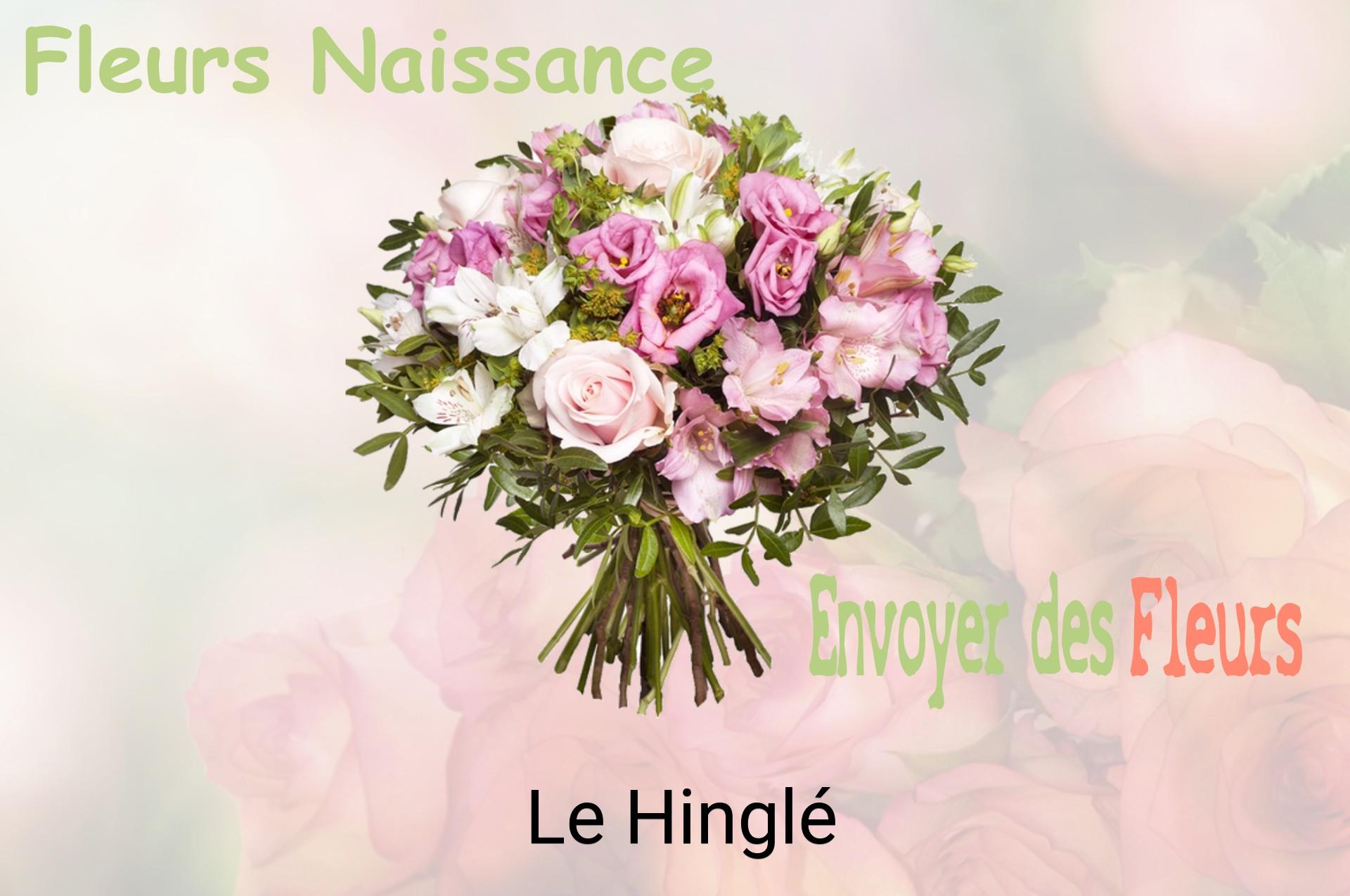 Bouquet de fleurs de naissance livré à Le Hinglé